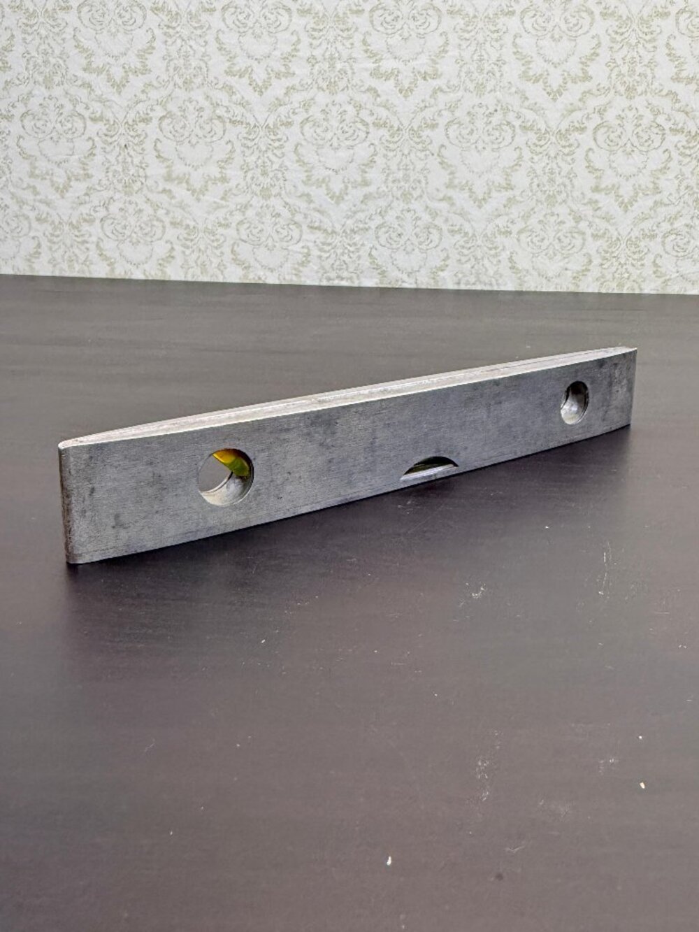 Vintage Aluminum Spirit Level, USA High Bridge, Metal Bubble Level Tool.